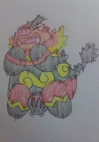 エンブオー、急所に当たる!!