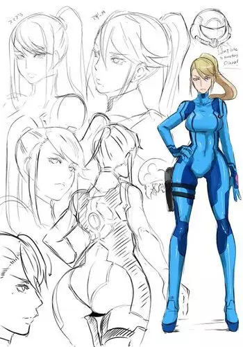 Butcha-U Samus CG + Bonus Pics/Sketches