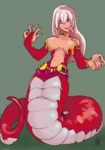Big Lamia vore