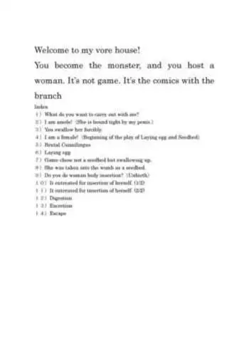 Welcome to my vore house