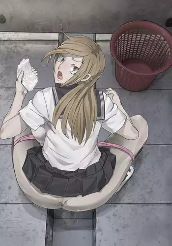 溝トイレを真下から【学校編】