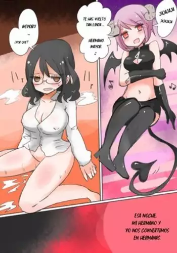 Otouto Succubus-ka! Inma no Kyoudai Nyotaika Sakusen 1-2 español